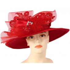 Mujer&apos;s Church Hat  Derby hat  Red  Purple  Gold  Fuchsia  2391  eb-22127287